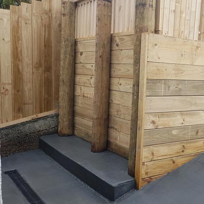 dunedin concerete driveway & retaining wall