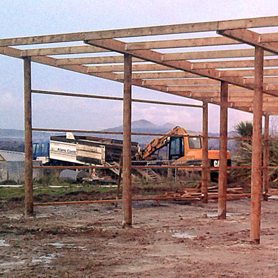 farm shed and building construction
