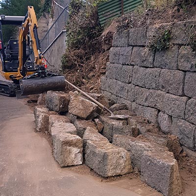 mosgiel certified retaining wall